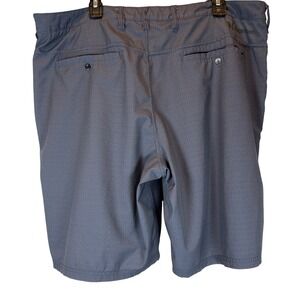 Hurley Phantom Men's Shorts Blue Gray Herringbone Pattern Size 40 9 in Inseam